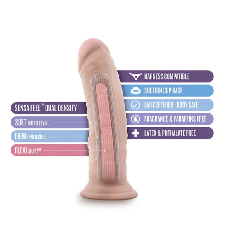 Dildo Con Ventosa 8Inch Chocolate Au Naturel
