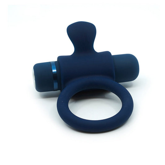 Nu Sensuelle Silicone Bullet Ring- Blue- Front