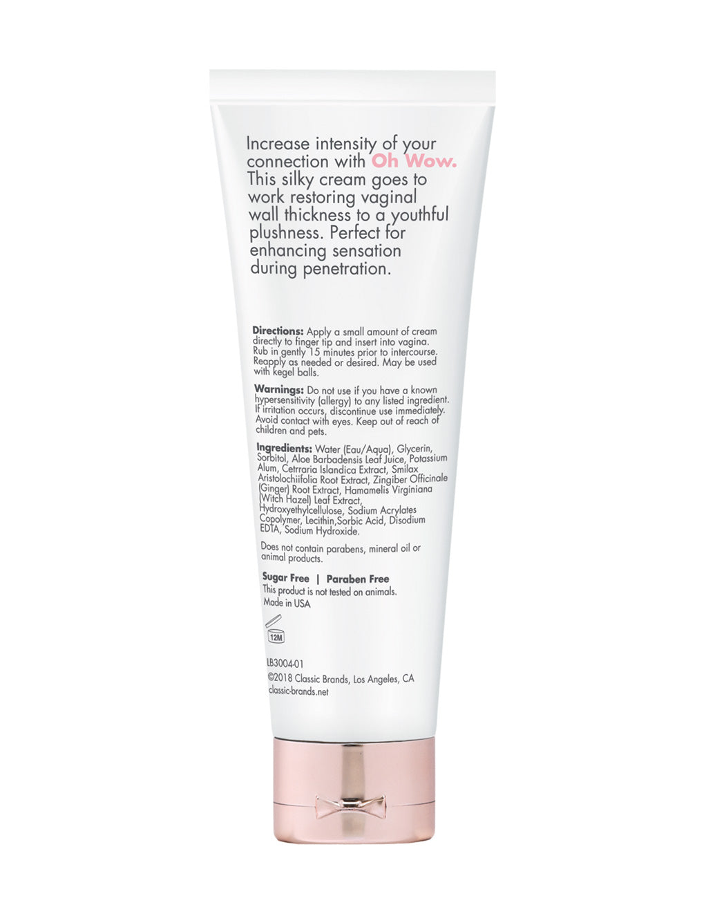 Cg Oh Wow Gel Tensor Vaginal 1 Oz