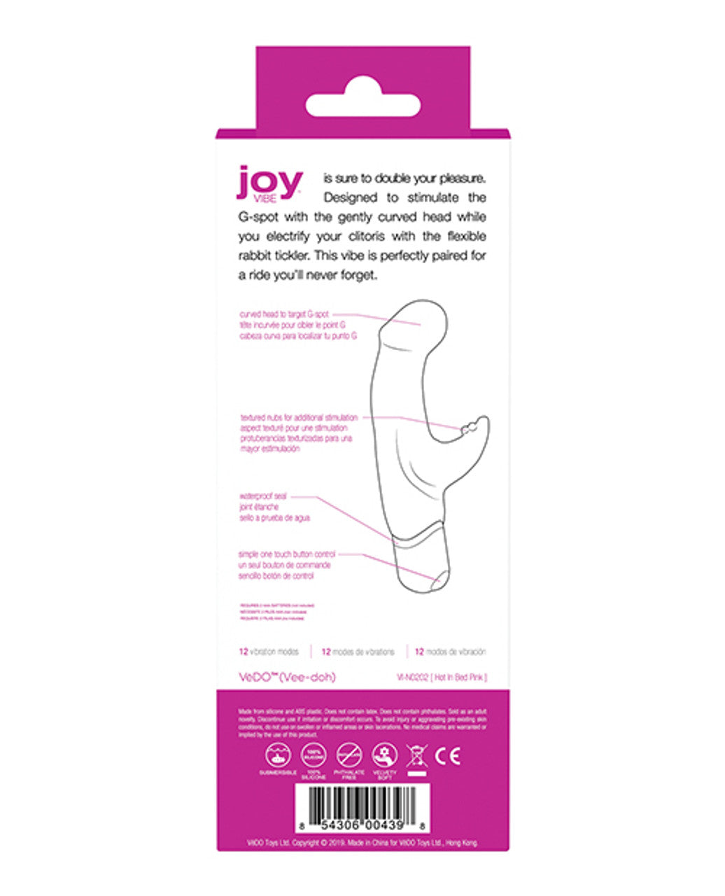 Joy Mini Vibe De Vedo Orgasmic Orchid