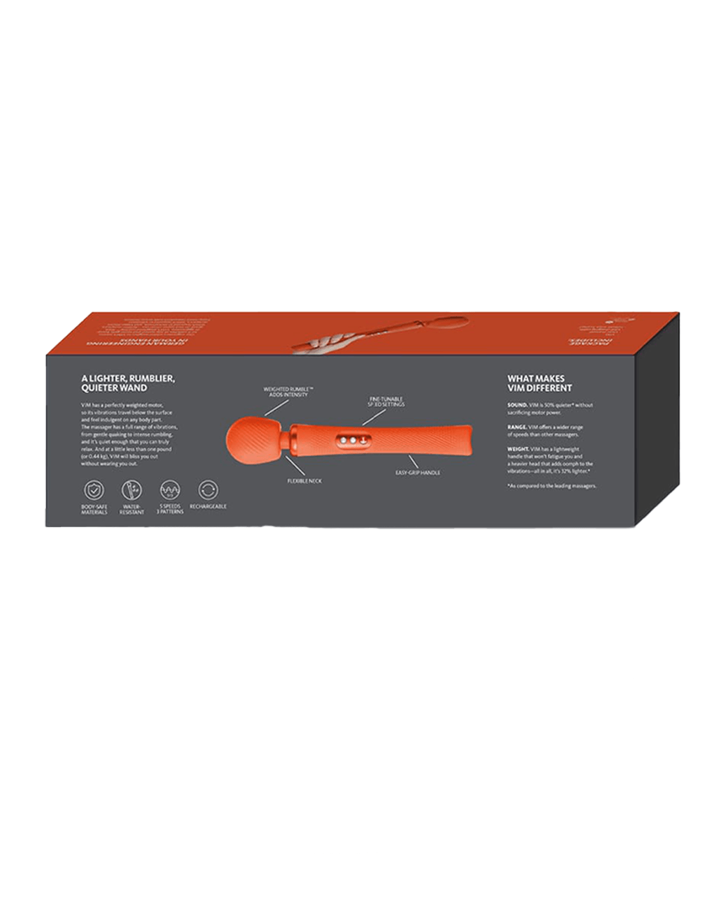 Fun Factory Vim - Sunrise Orange - Box - Back
