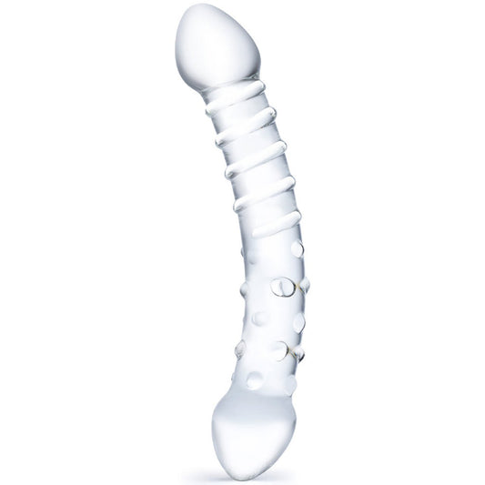 Glas Double Trouble 10" Dildo- Front