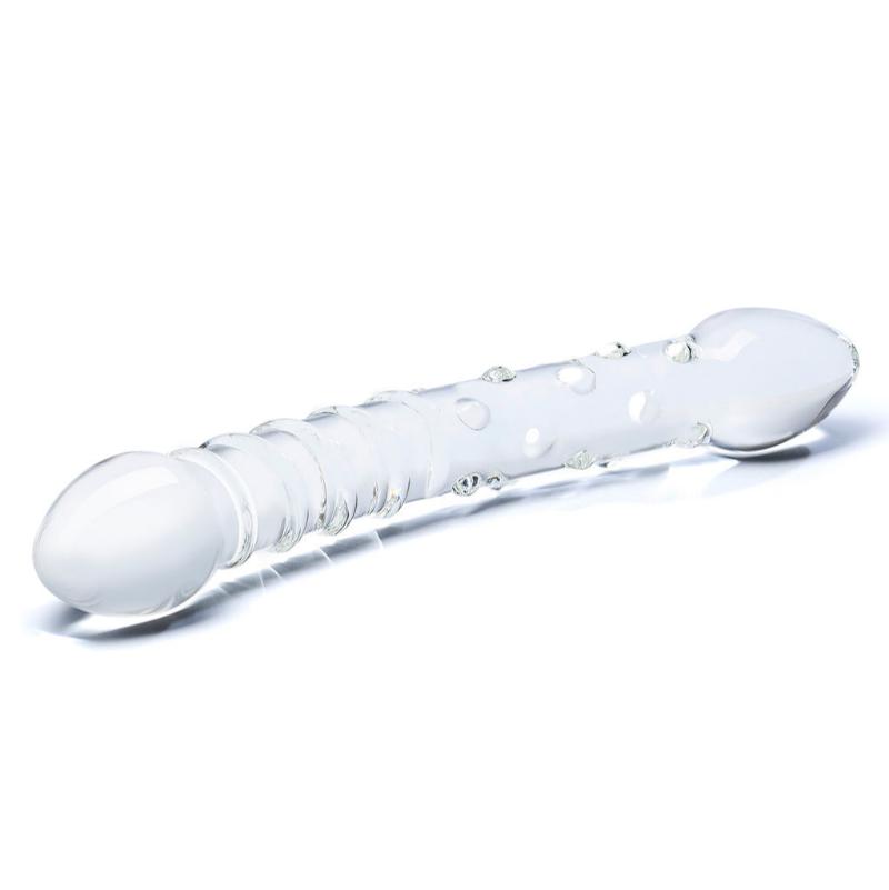 Glas Double Trouble 10" Dildo- Side