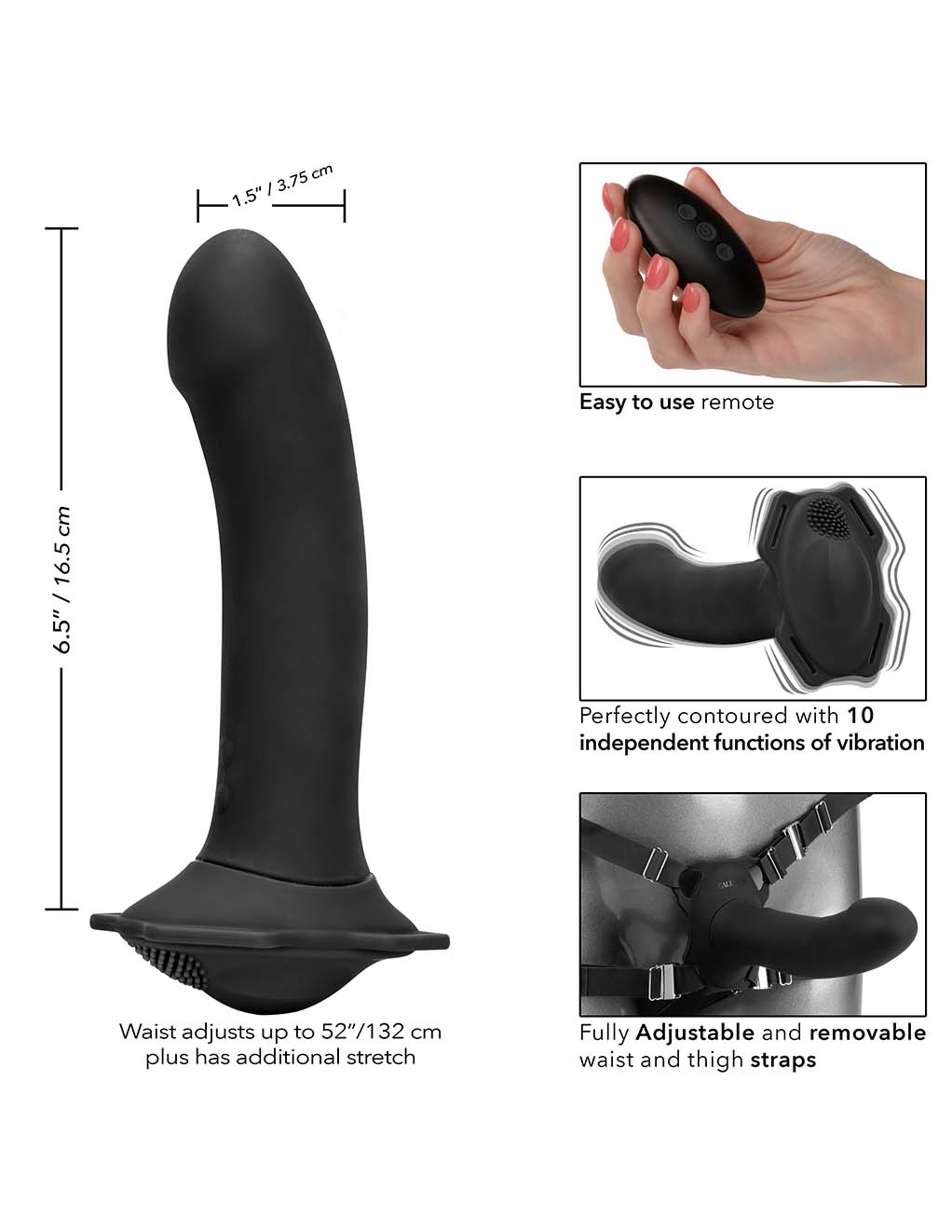 Her Royal Harness Me2 Remote Rumbler- Specs