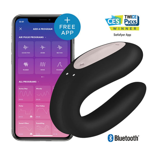 Satisfyer Double Joy- Black- App