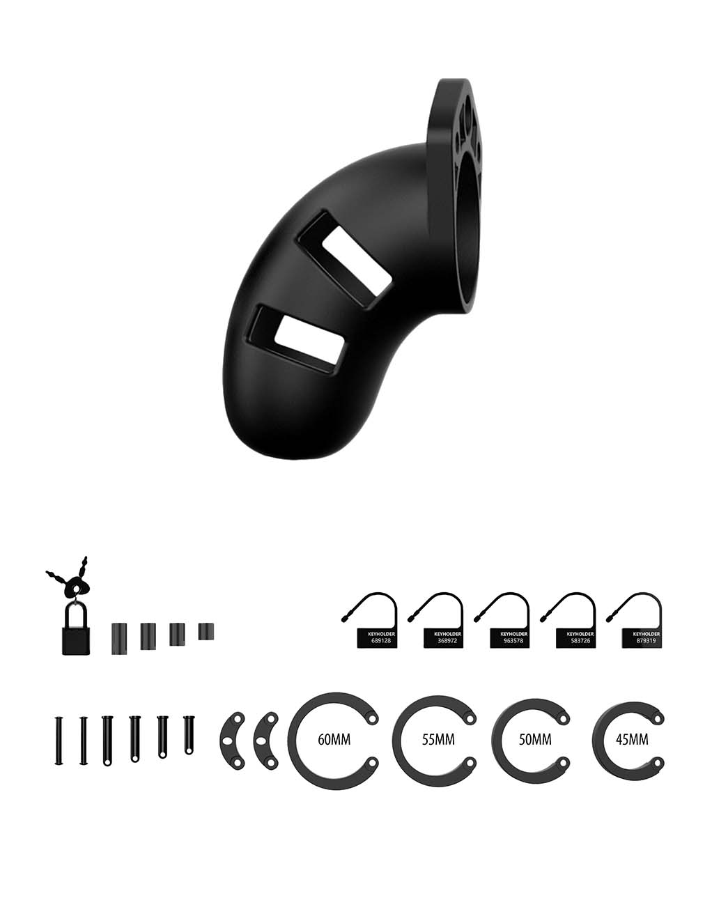 ManCage Model 20 Silicone Cock Cage 3.5"- Kit