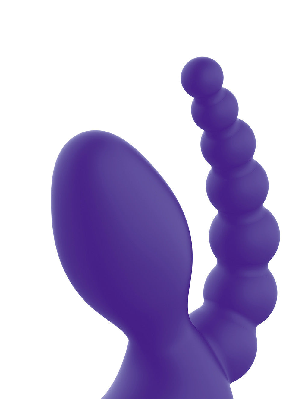 Pegasus 7" Strapless DP Strap-On- Beads close up