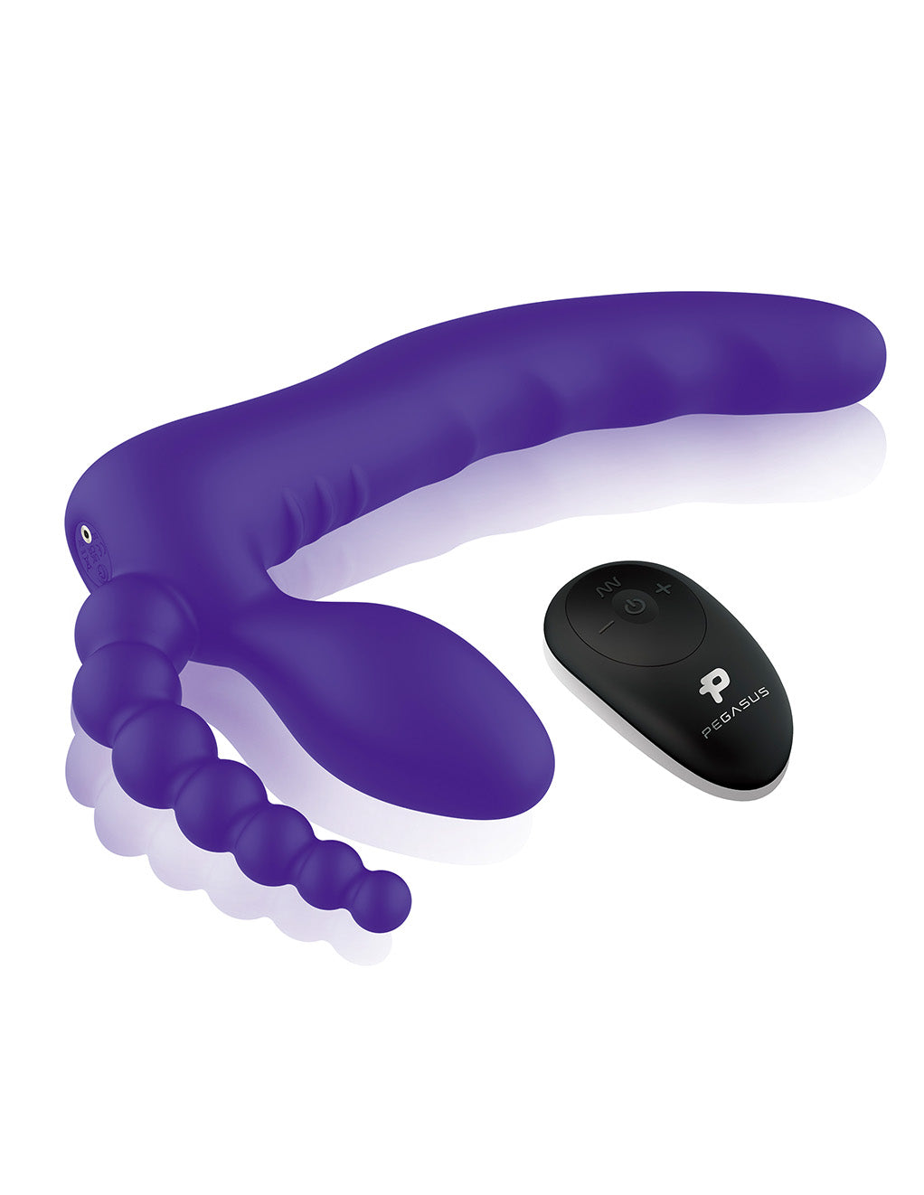 Pegasus 7" Strapless DP Strap-On- Bottom of strap-on