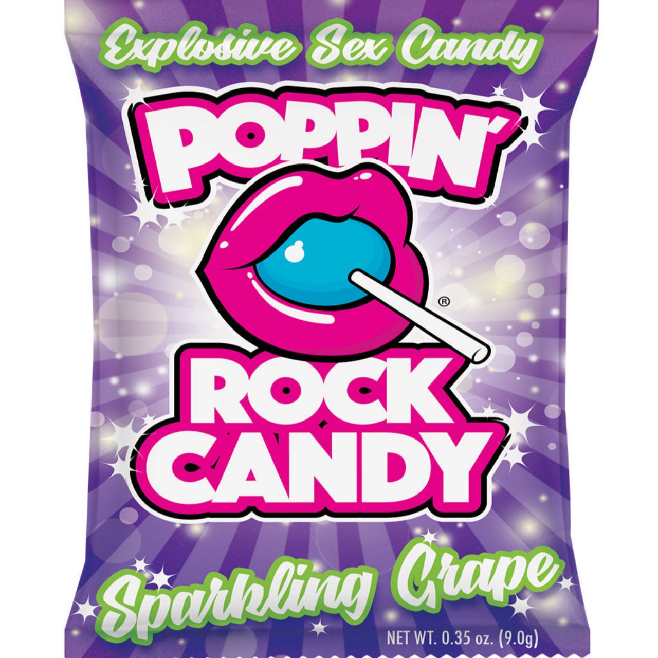 Popping Rock Candy- Sparkling Grape- Front