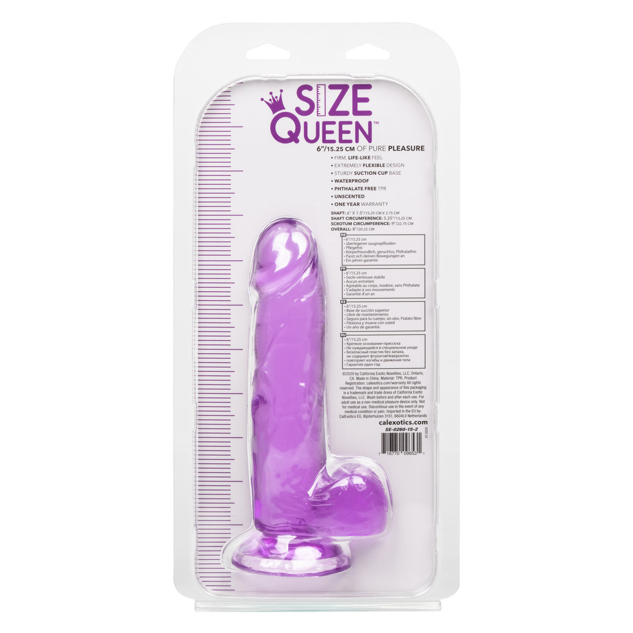 Size Queen® 6"/15.25 Cm