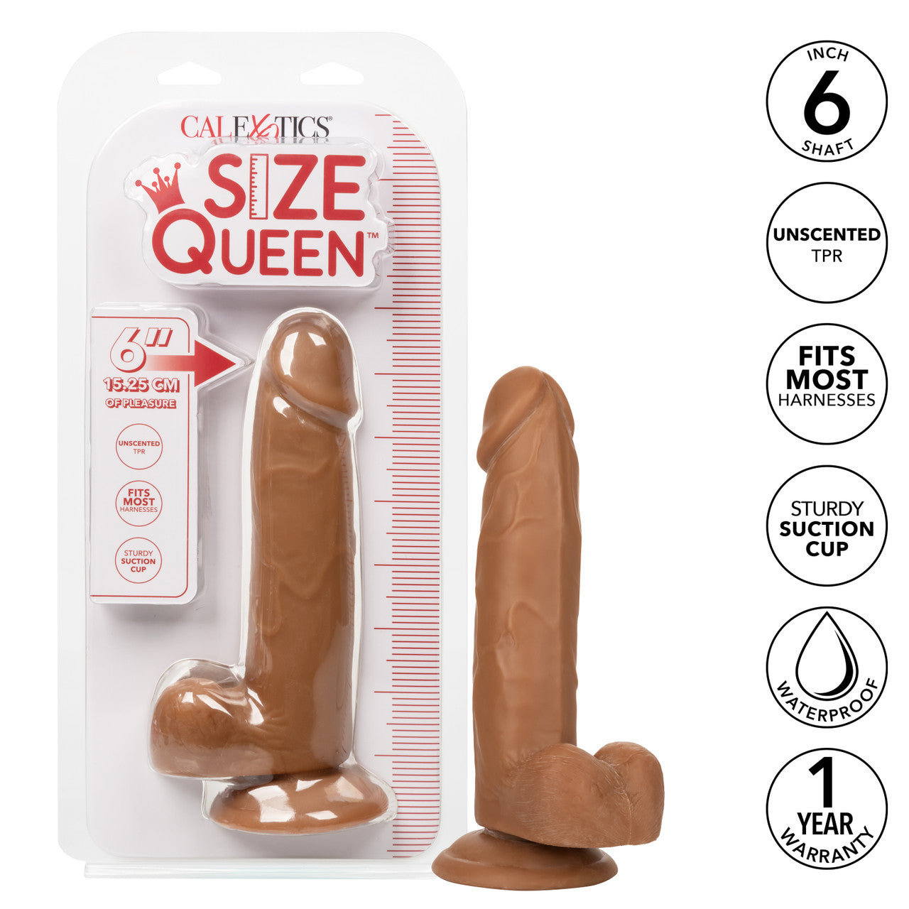 Size Queen® 6"/15.25 Cm