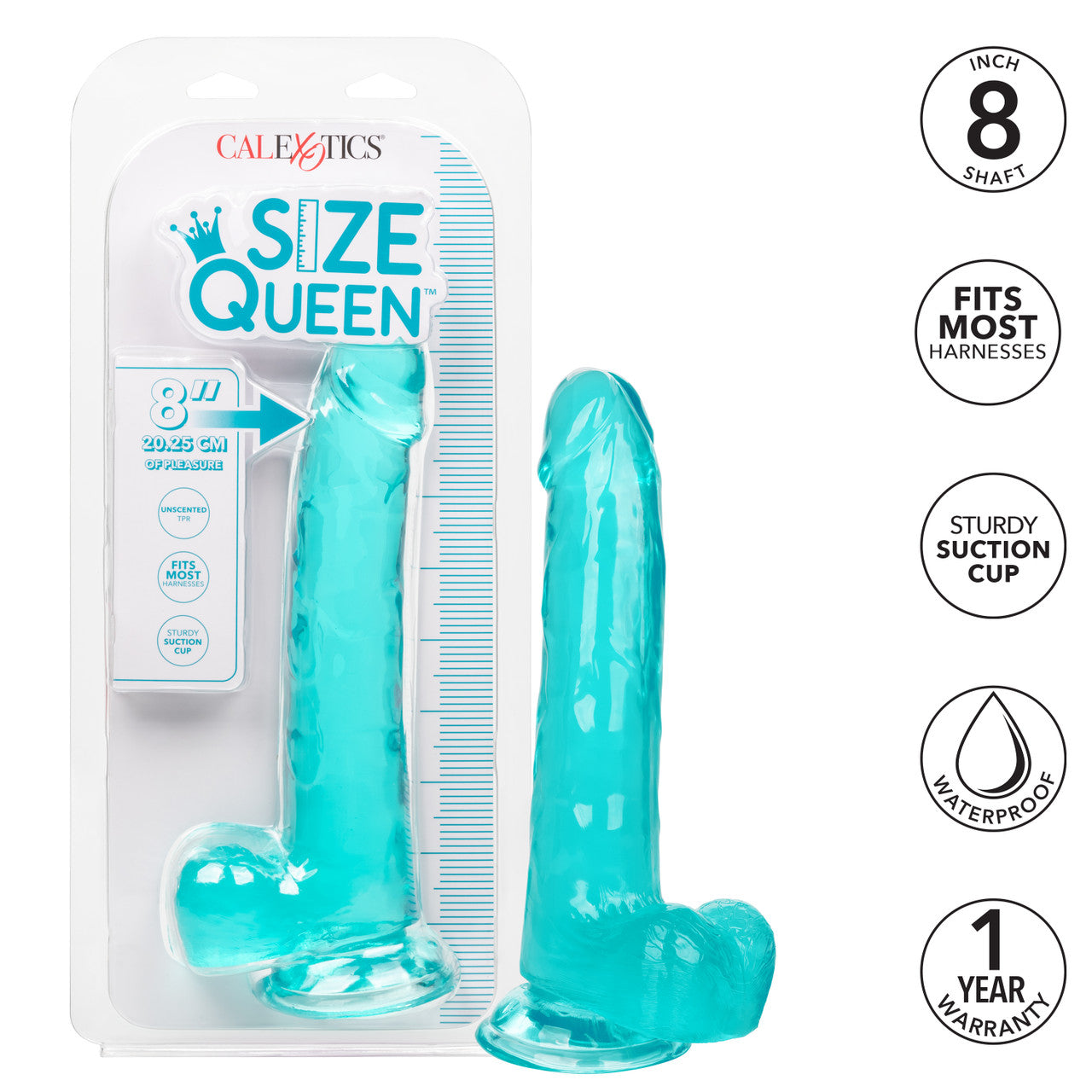 Size Queen 8"/20.25 Cm