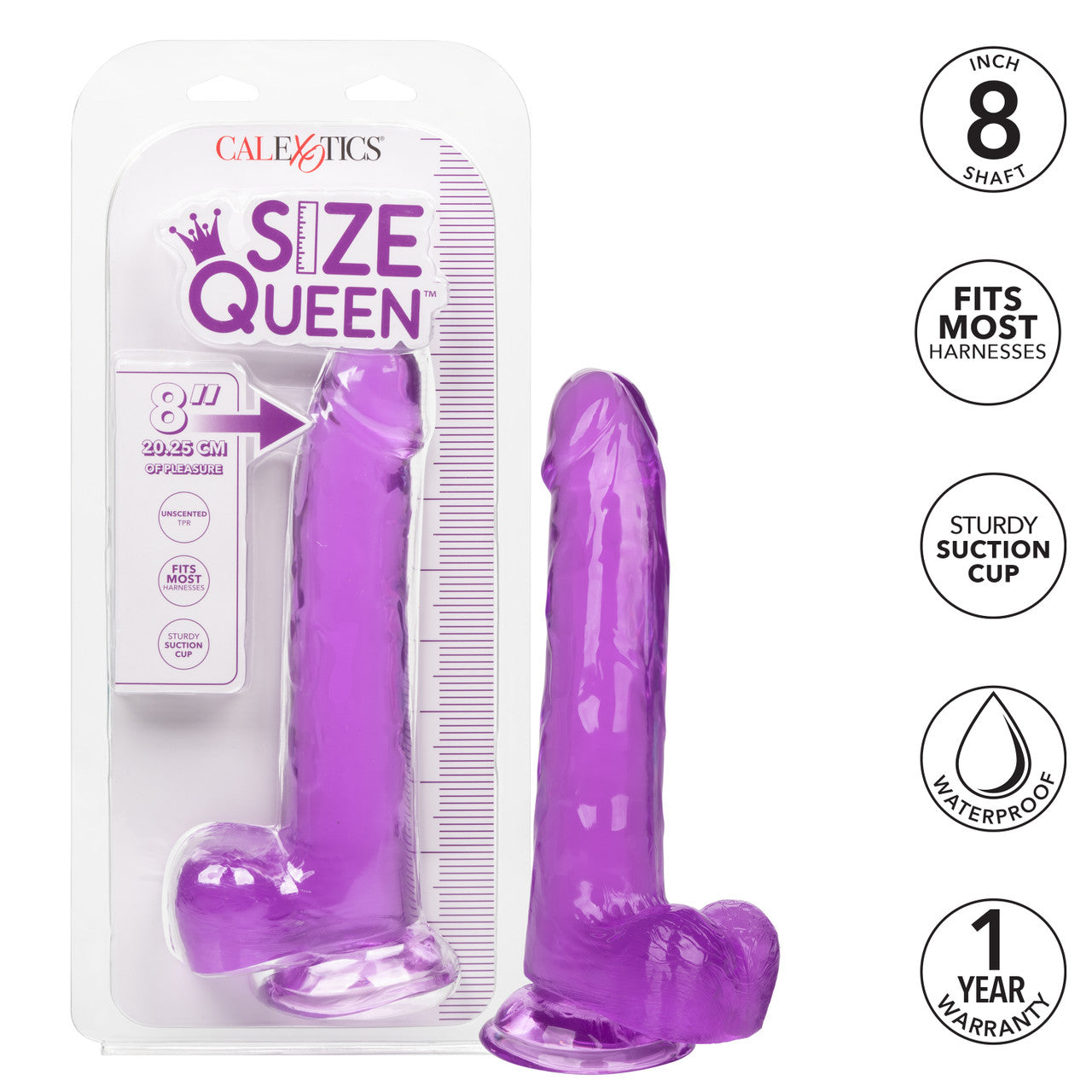 Size Queen 8"/20.25 Cm