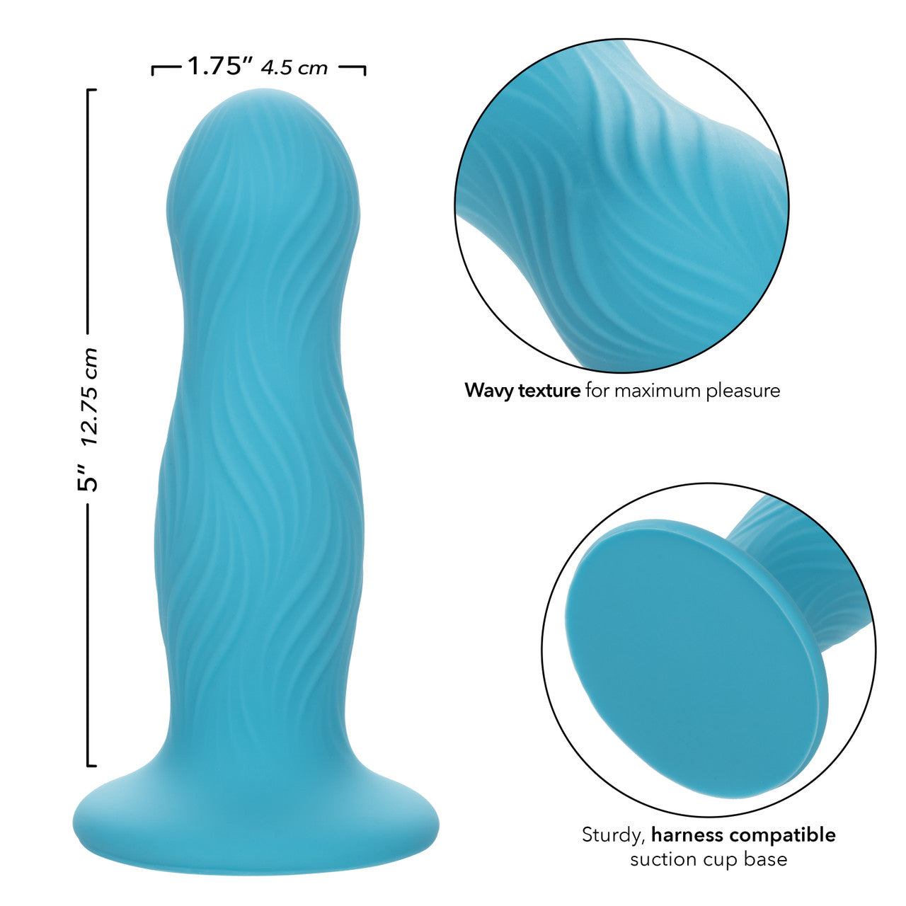 Vibrador Con Textura Ondulada Wave Rider Swell