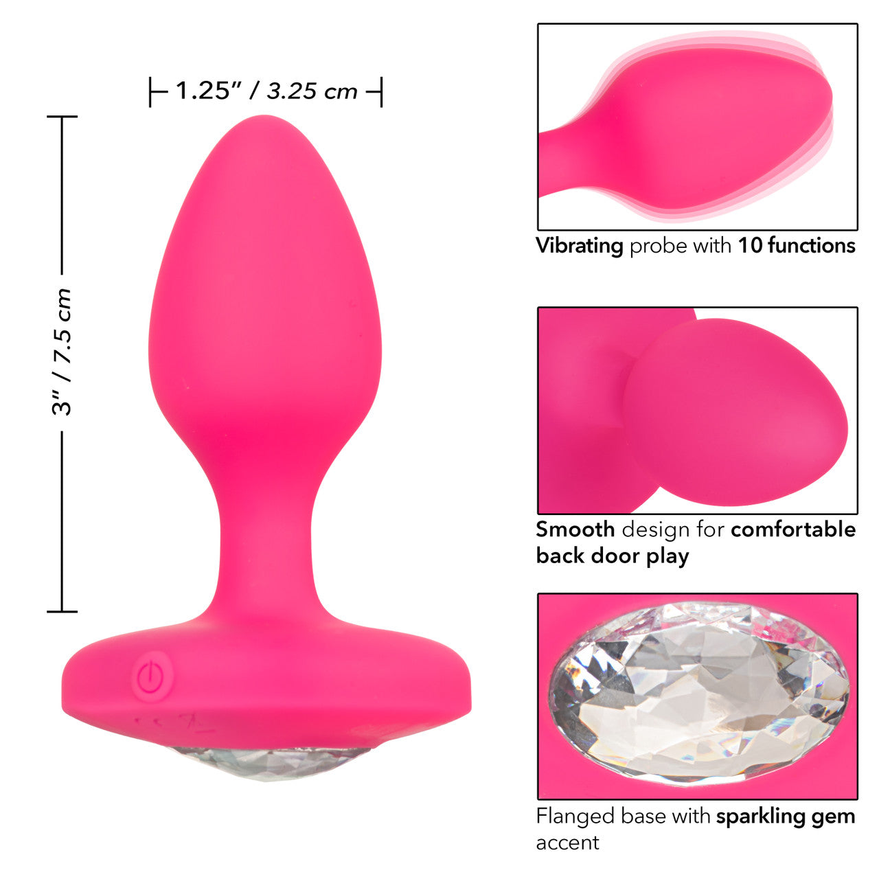 Entrenador Anal Recargable Mediano Probe