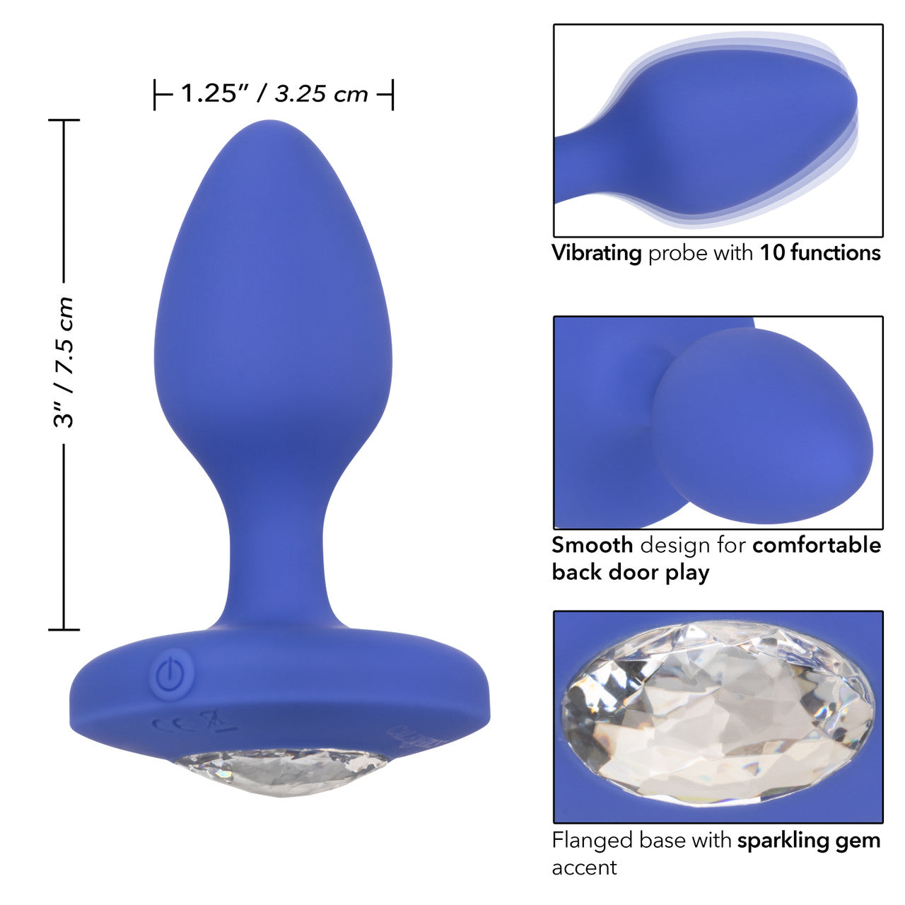 Entrenador Anal Recargable Mediano Probe