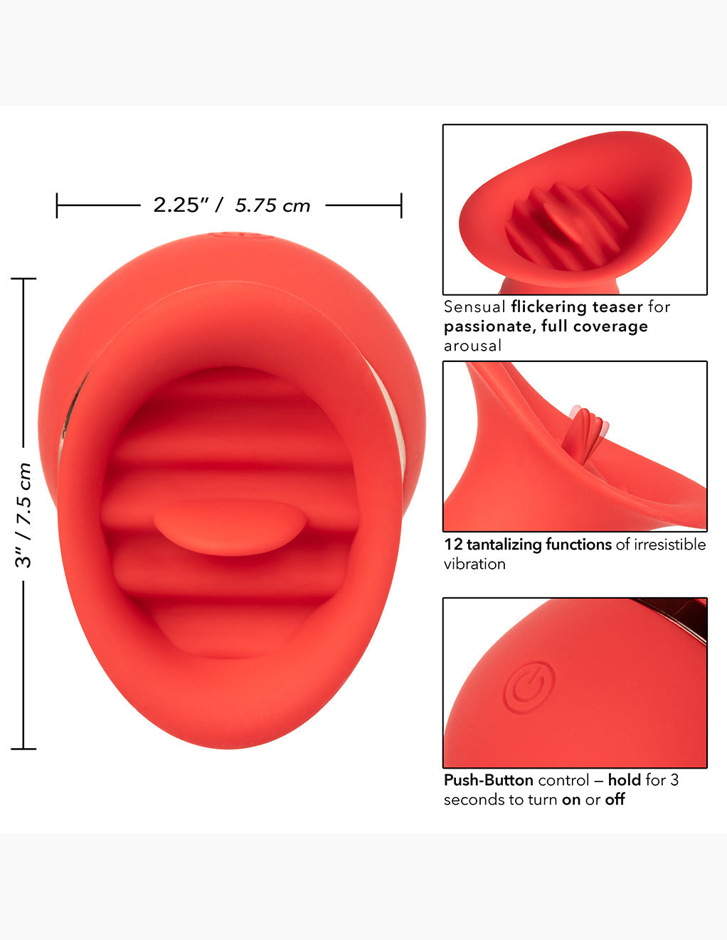 French Kiss Charmer- Size Dimensions