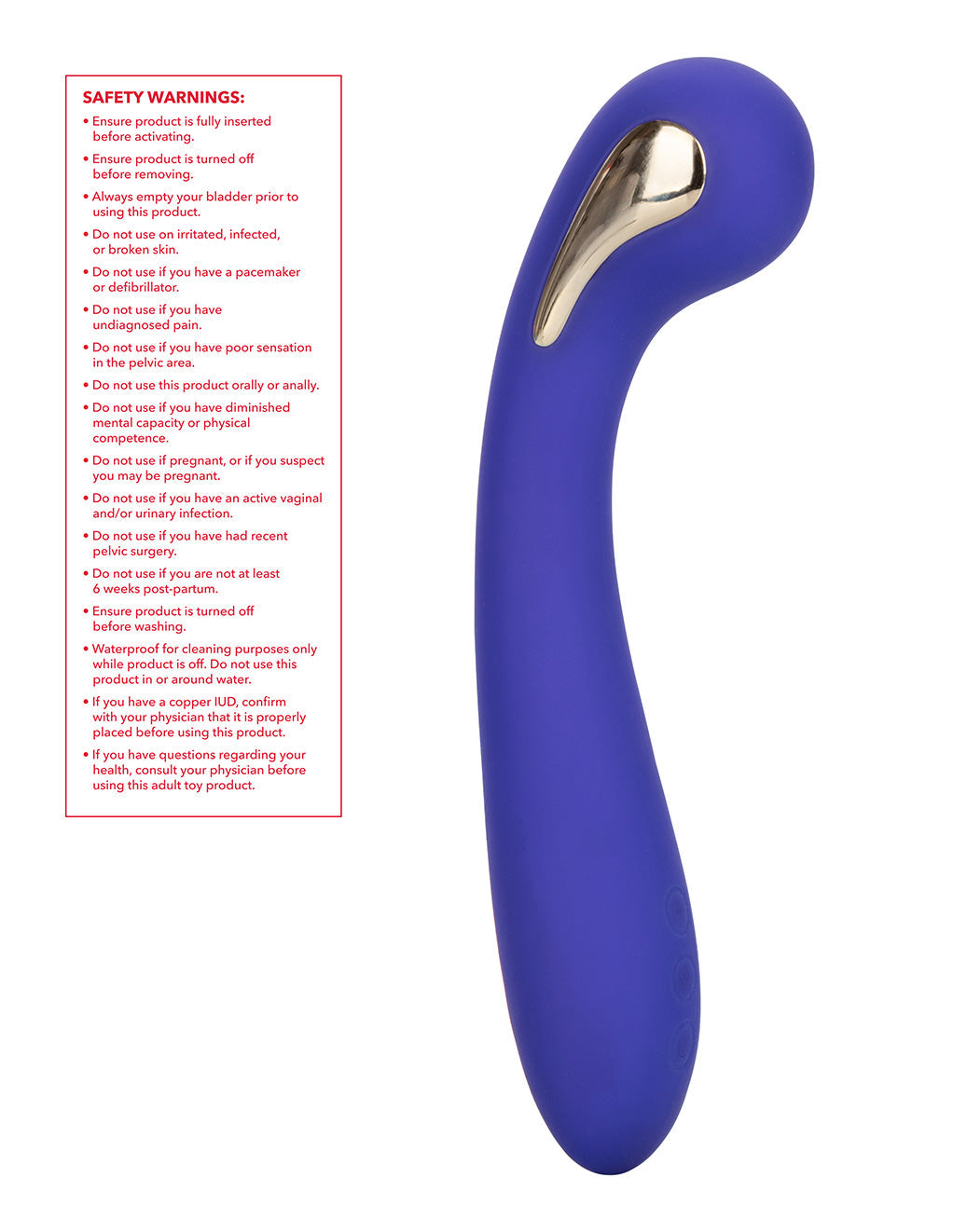Impulse Electro-Stimulator Petite G-Spot Vibrator- Safety