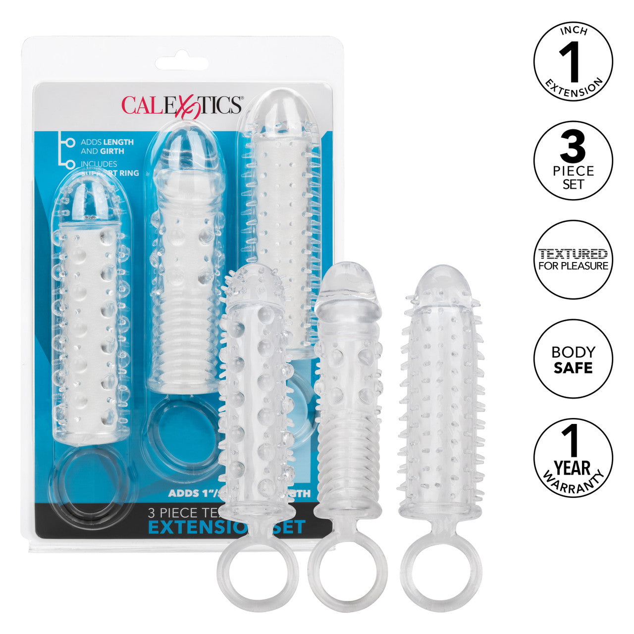Juego De Extensión Texturizada De 3 Piezas