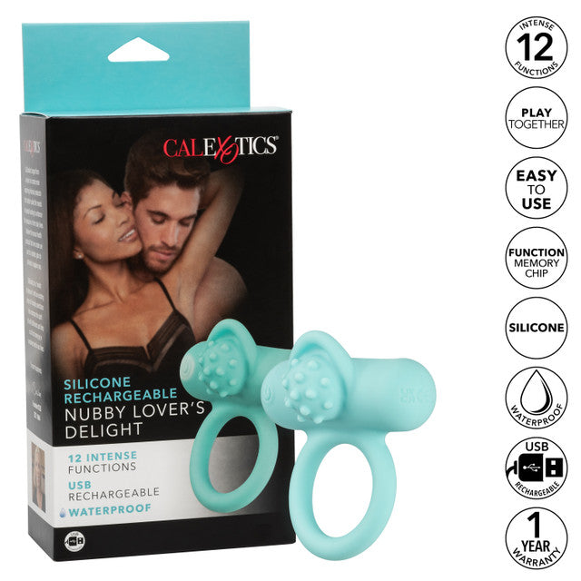 Silicone Rechargeable Nubby Lover’S Delight