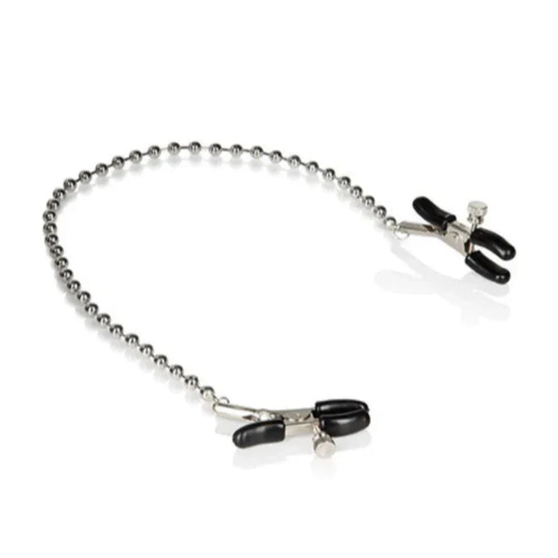 Pinzas Para Pezones Con Cuentas Plateadas Nipple Play