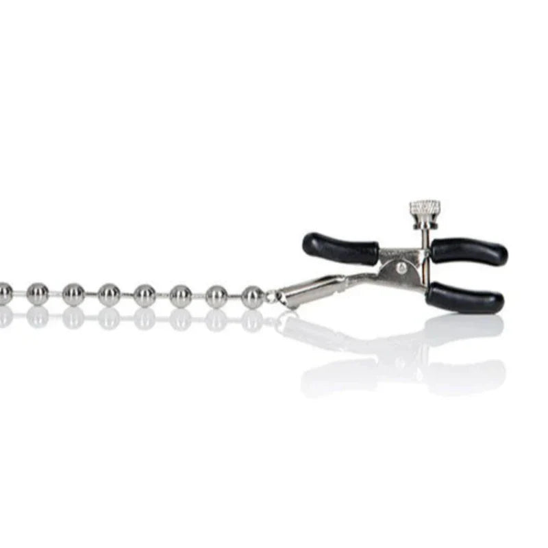 Pinzas Para Pezones Con Cuentas Plateadas Nipple Play