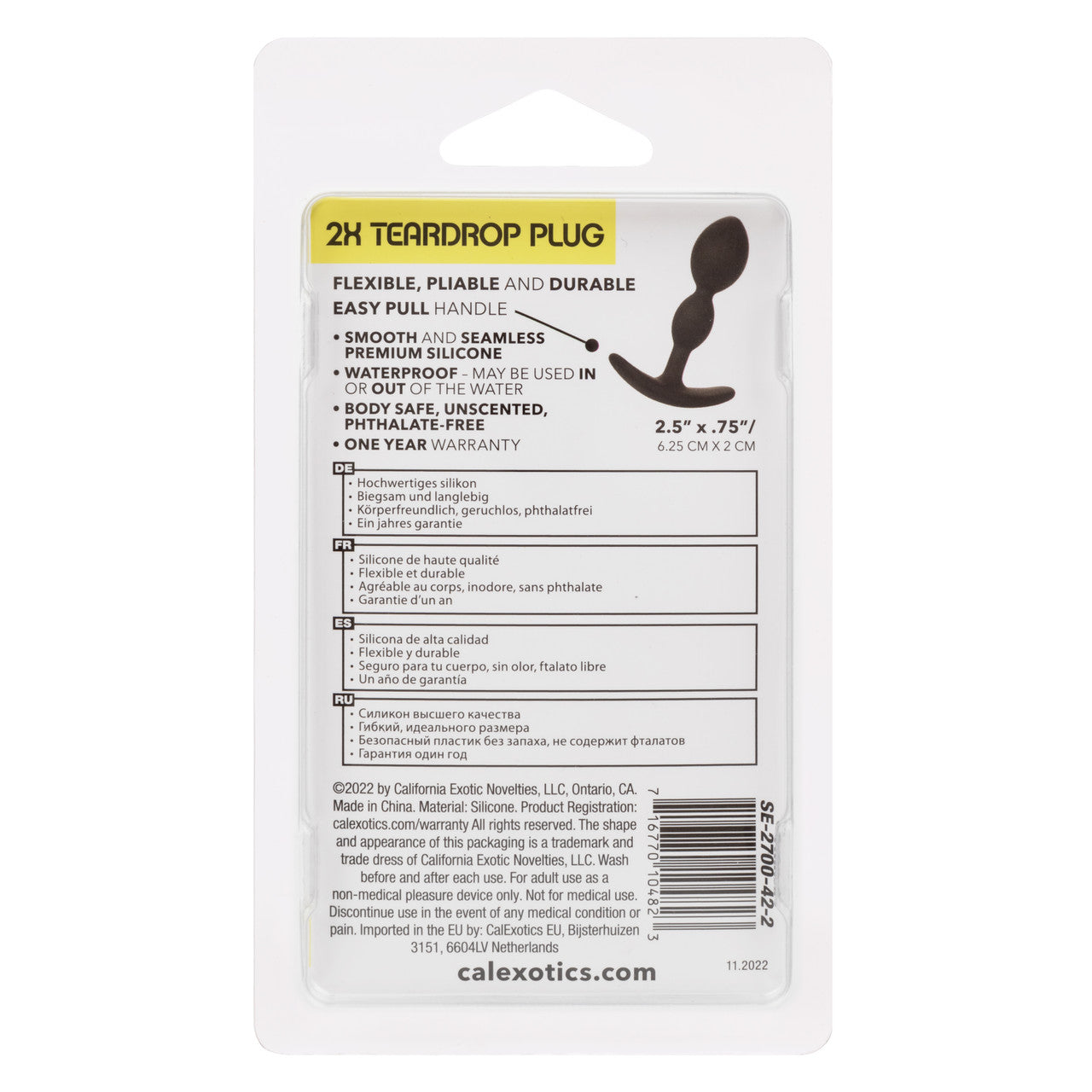 Plug Anal 2X Teardrop
