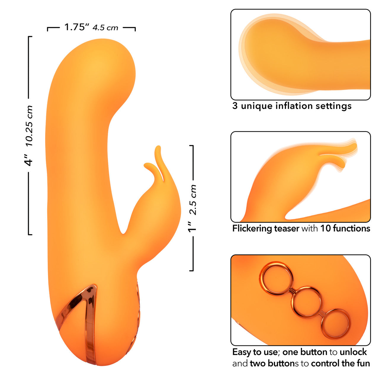 Vibrador  Con Sensación De Inflado Automático California Dreaming Montecito Muse