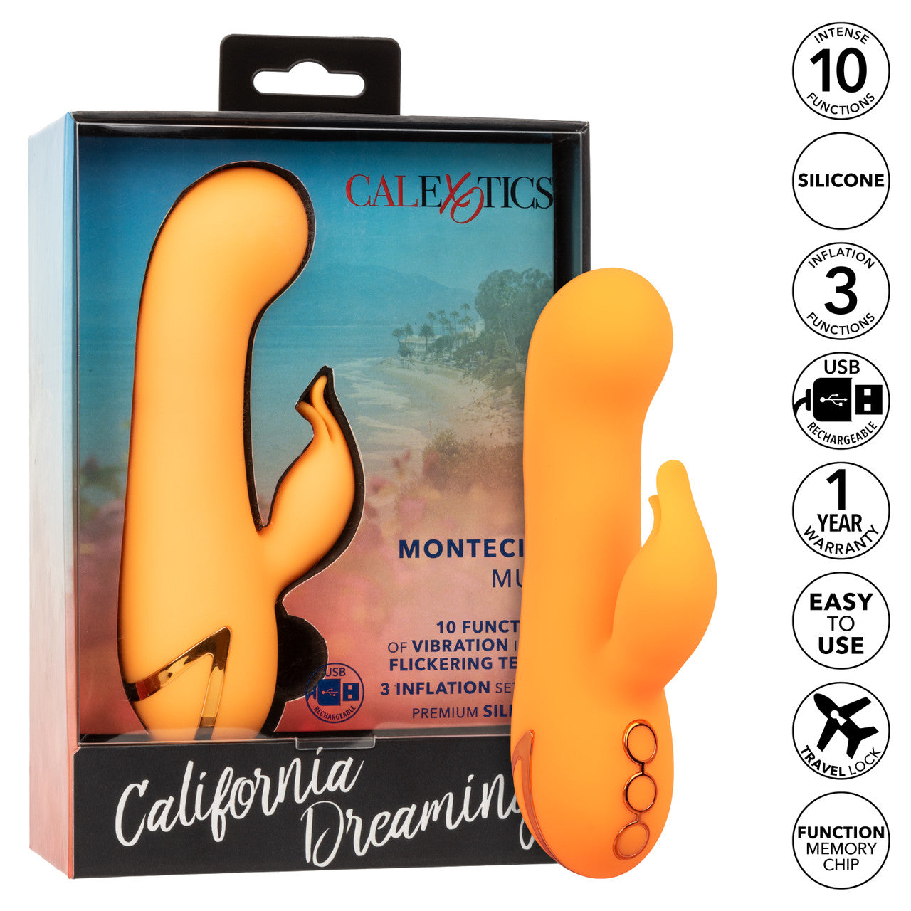 Vibrador  Con Sensación De Inflado Automático California Dreaming Montecito Muse