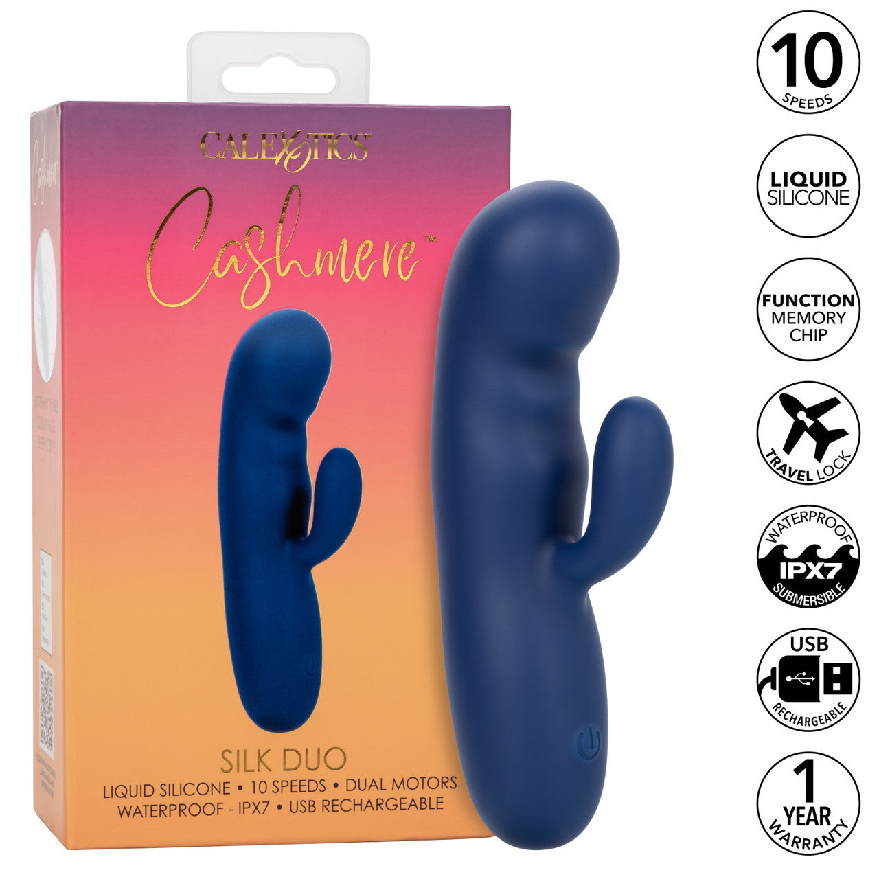 Vibrador Masajeador Doble Cashmere Silk Duo