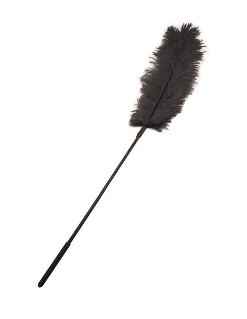 Bondage Cosquilleo De Plumas De Avestruz Negro