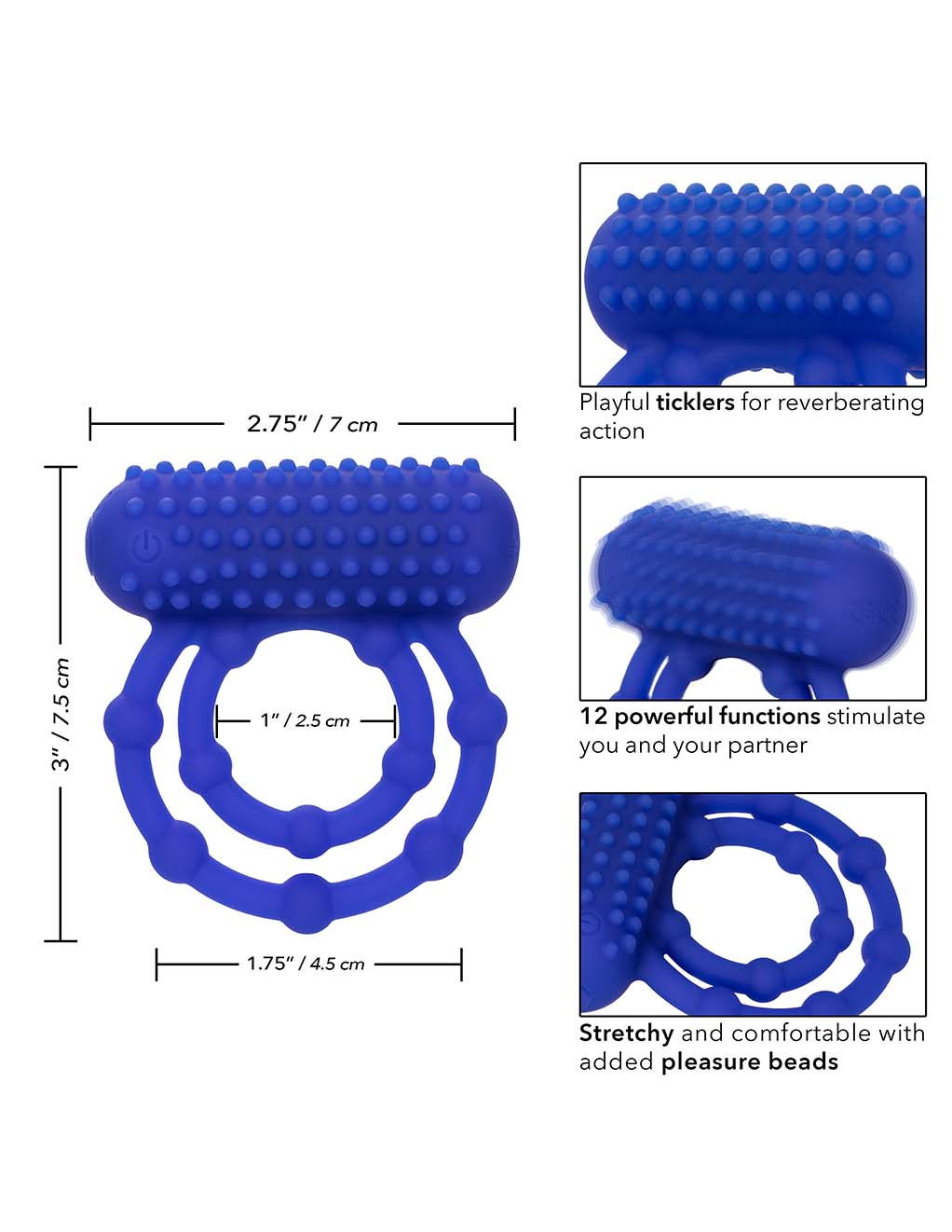 CalExotics 10 Bead Maximus Ring- Specs