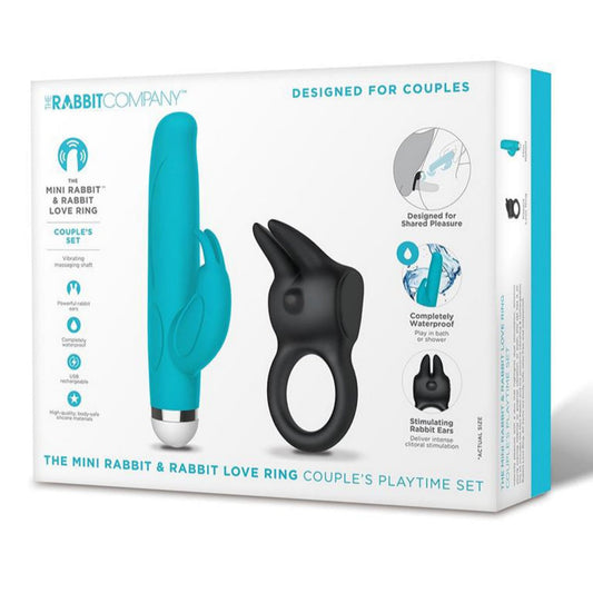 The Rabbit Company Mini Rabbit & Love Ring Set- Package