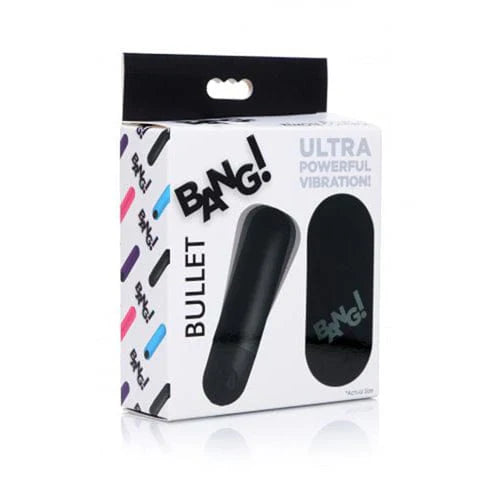 Bala Vibradora Bang Con Control Remoto, Color Negro