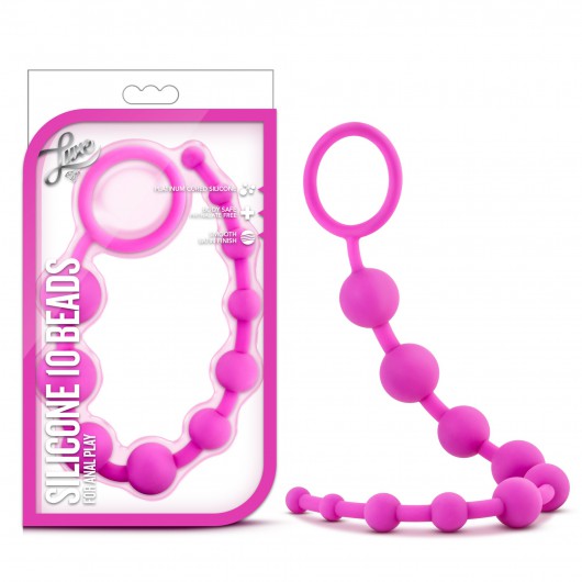 Cadena Anal 10 Cuentas De Silicona Luxe