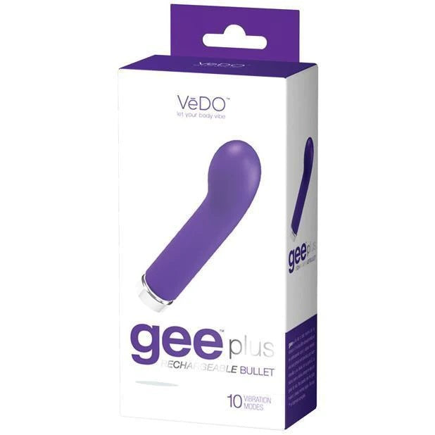 Gee Plus Rechargeable Silicone G-Spot Vibrator By Vedo