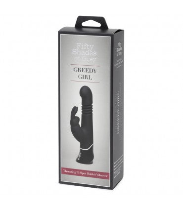 Vibrador Conejito Con Eje Curvo Con Empuje Fifty Shades Rechargeable Thrusting