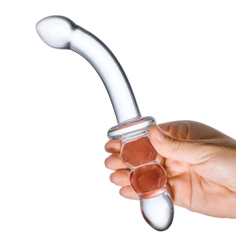 Consolador De Vidrio  Ribbet G-Spot 8"