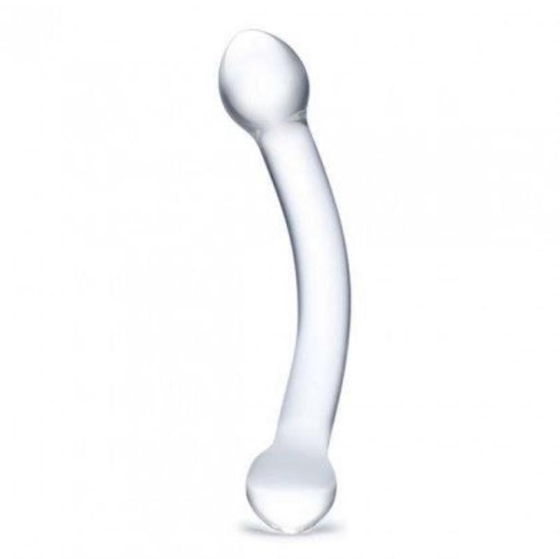 Consolador De Vidrio Curvado De 7"