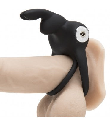 Happy Rabbit Love Ring Rechargeable Black