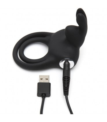Happy Rabbit Love Ring Rechargeable Black