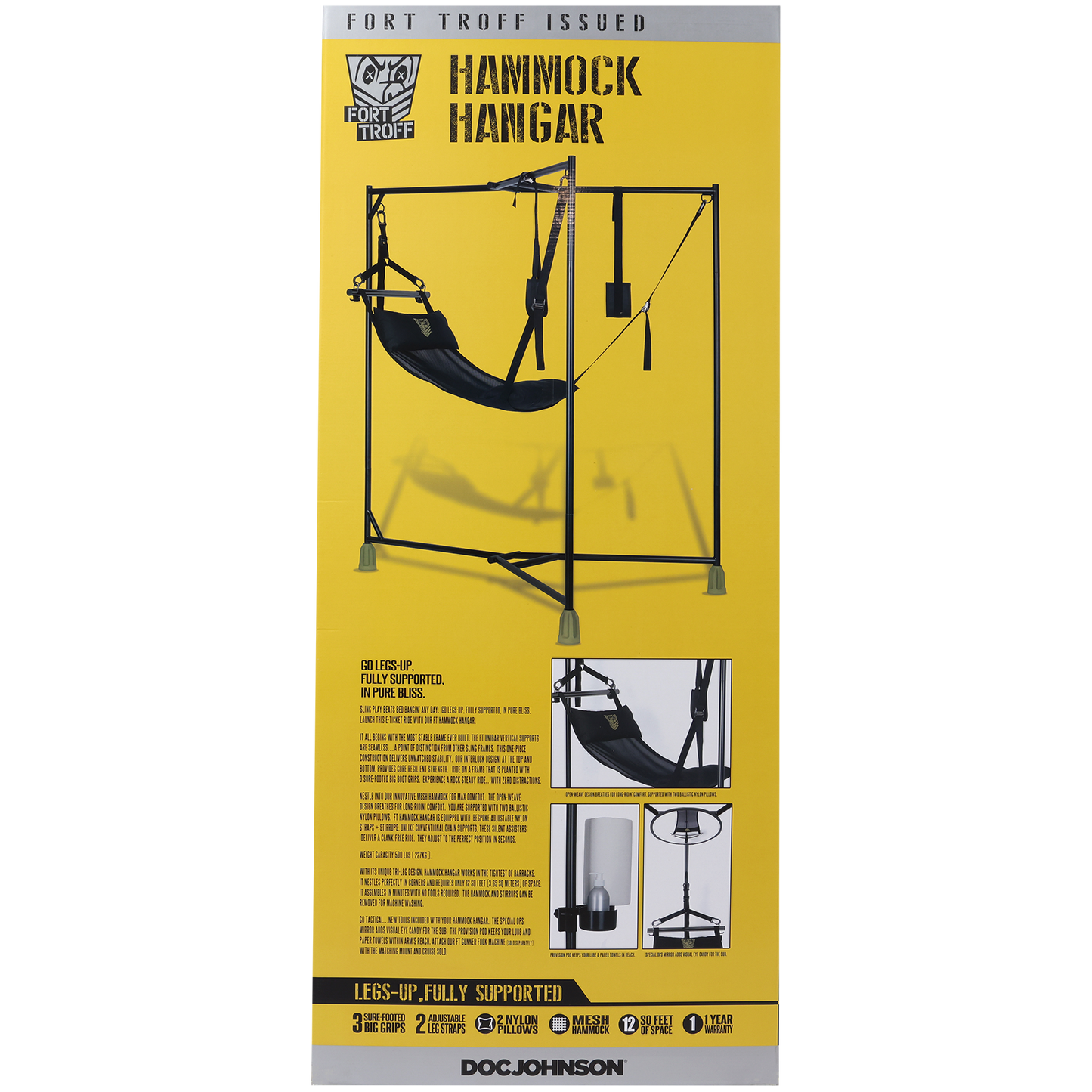 Fort Troff - Hamaca Hangar Sling - Negro