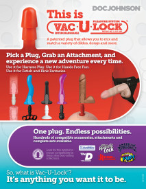 Doc Johnson - Vac-U-Lock Platinum - Arnés supremo con plug - Negro