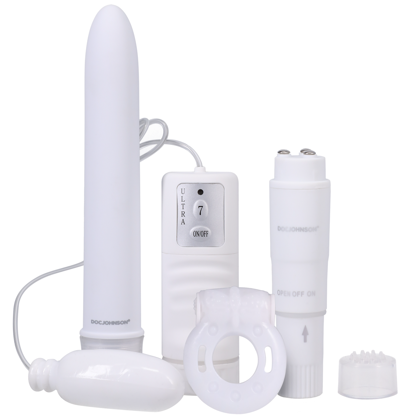 Doc Johnson - White Nights - Kit de placer - Blanco