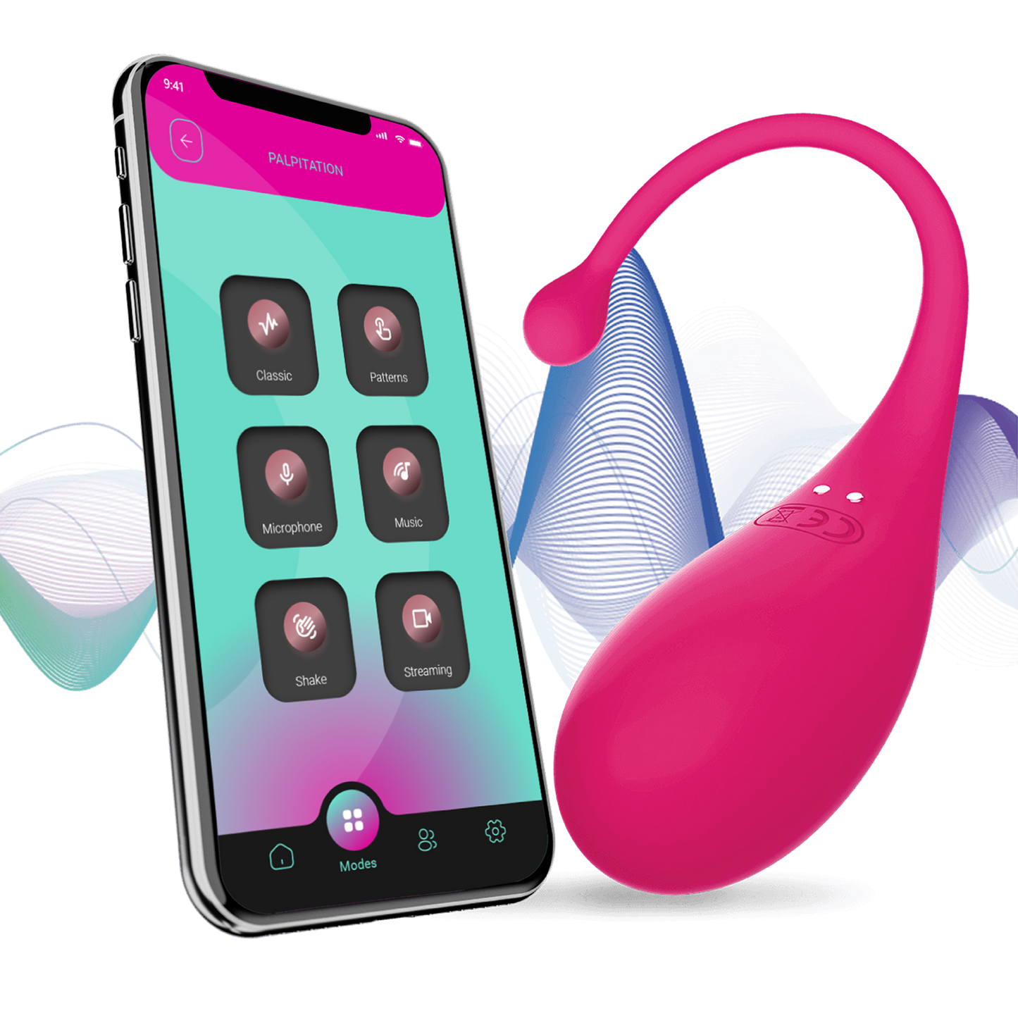 Adrien Lastic - Estimulador vibrador con control por aplicación - Fucsia