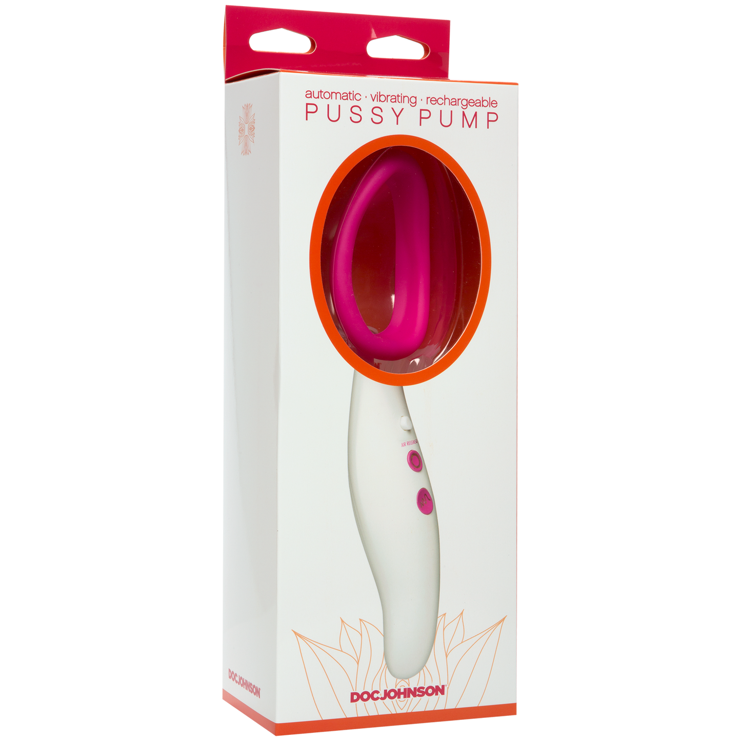 DOC JOHNSON - Bomba vibradora recargable automática para clítoris - Rosa