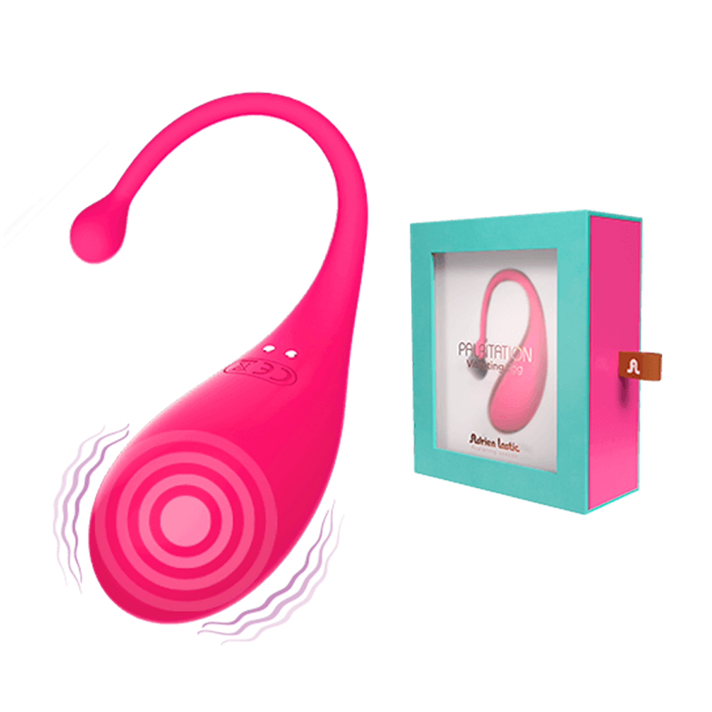 Adrien Lastic - Estimulador vibrador con control por aplicación - Fucsia