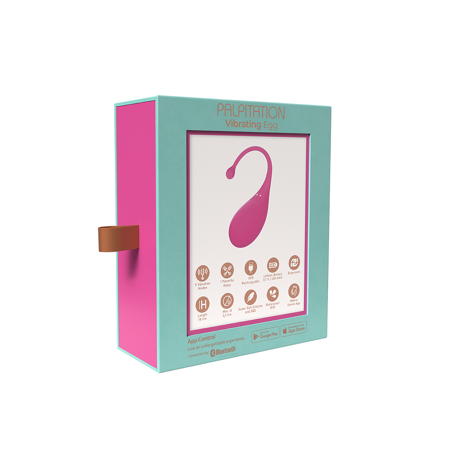 Adrien Lastic - Estimulador vibrador con control por aplicación - Fucsia