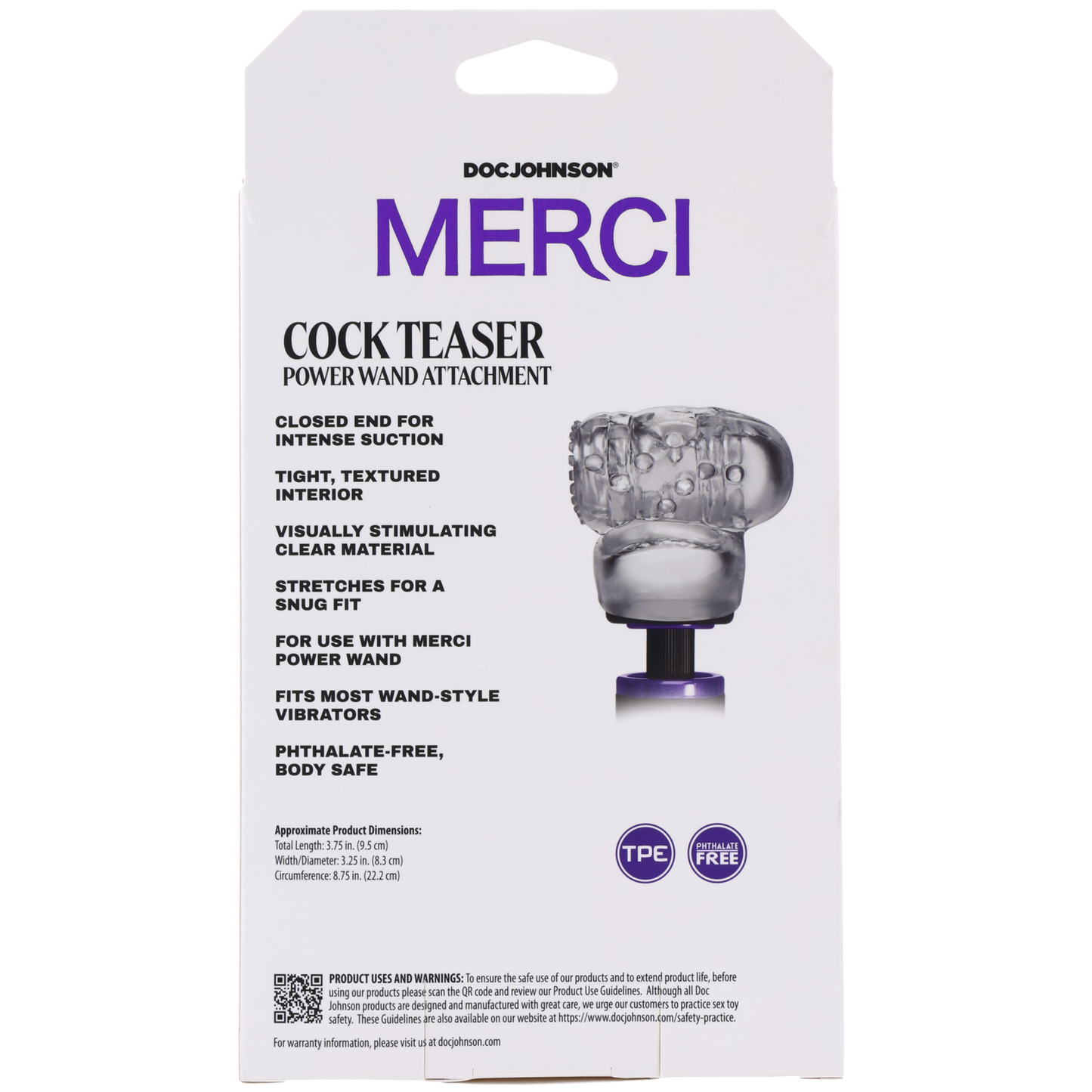 Merci - Cock Teaser - Accesorio para Power Wand - Transparente
