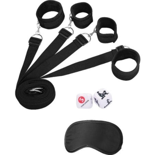 Kit De Restricciones Para La Cama Negro Ouch